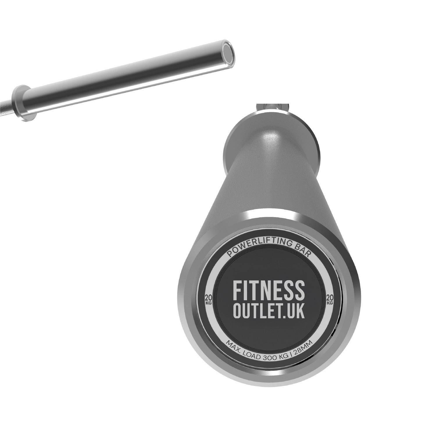 7ft Olympic Barbell | 20kg Chrome Weightlifting Bar – Fitness