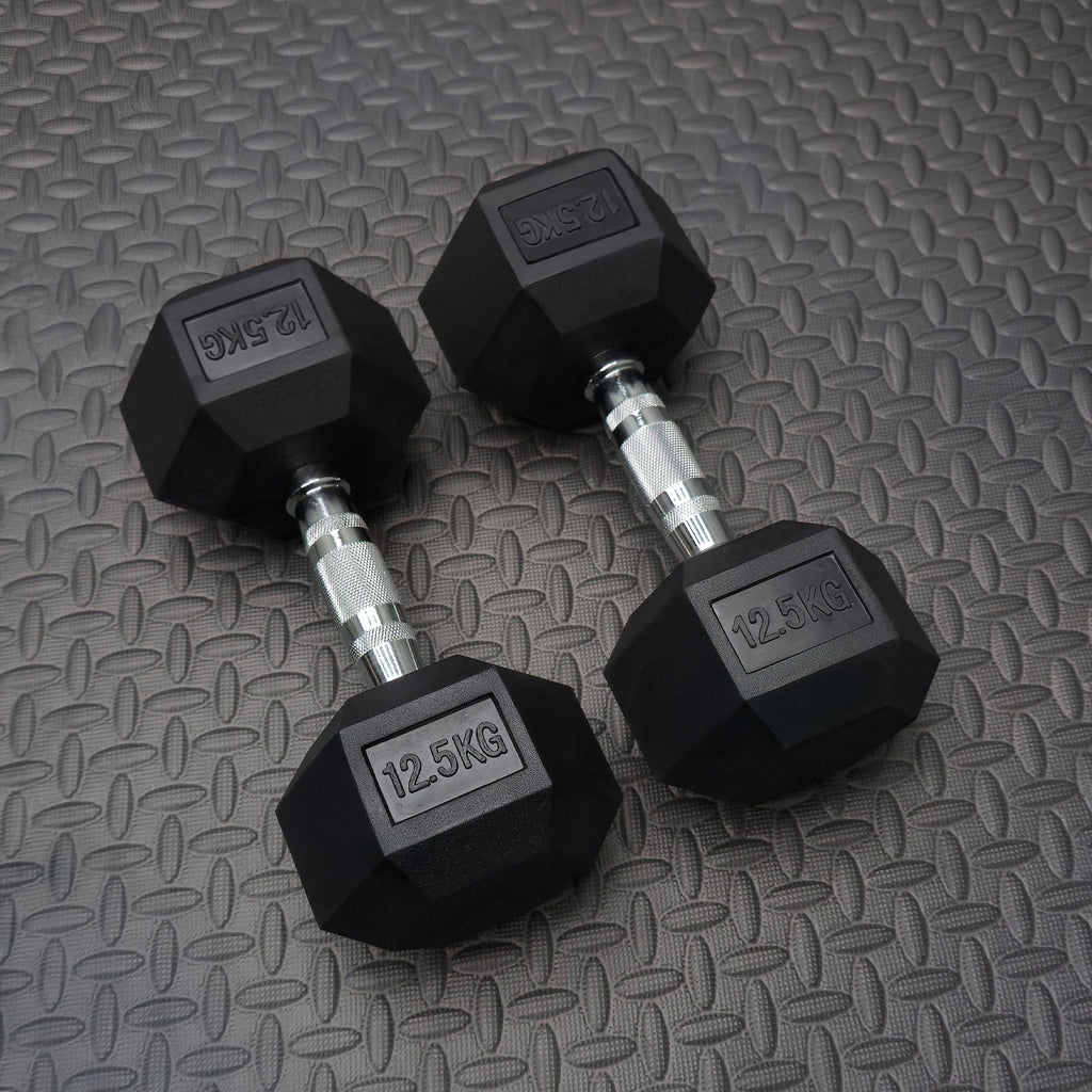Premium Rubber Hex Dumbbell (Pairs)