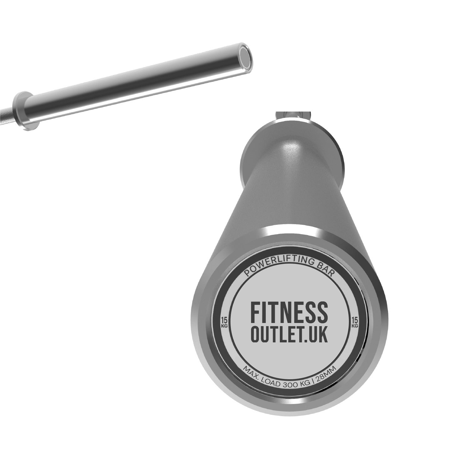 6ft Olympic Barbell | 15kg Compact Chrome Weightlifting Bar