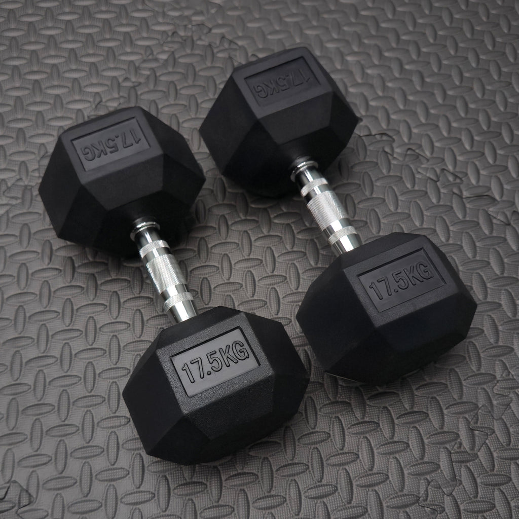Premium Rubber Hex Dumbbell (Pairs)