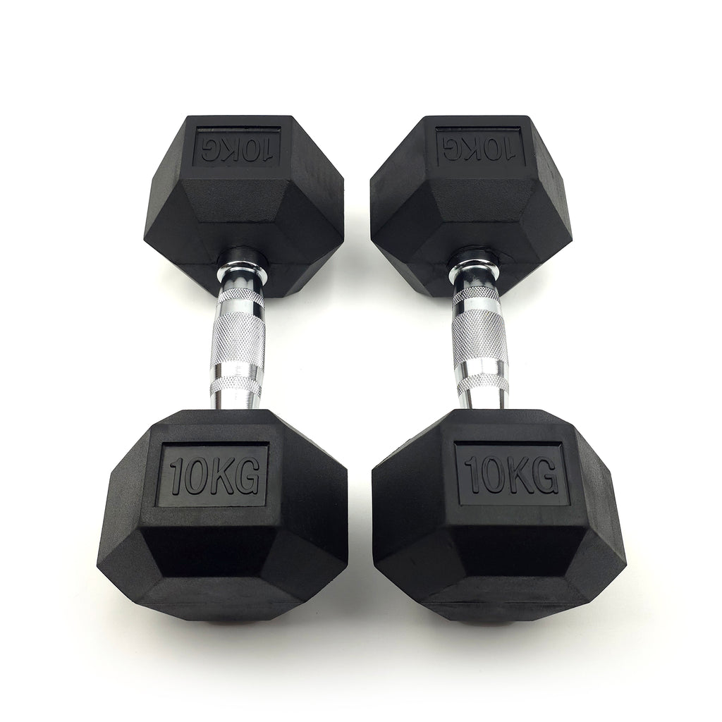 Premium Rubber Hex Dumbbell (Pairs)