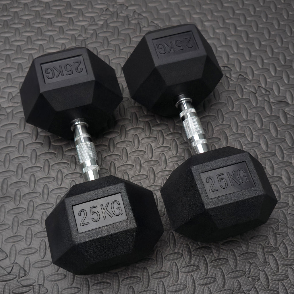 Premium Rubber Hex Dumbbell (Pairs)