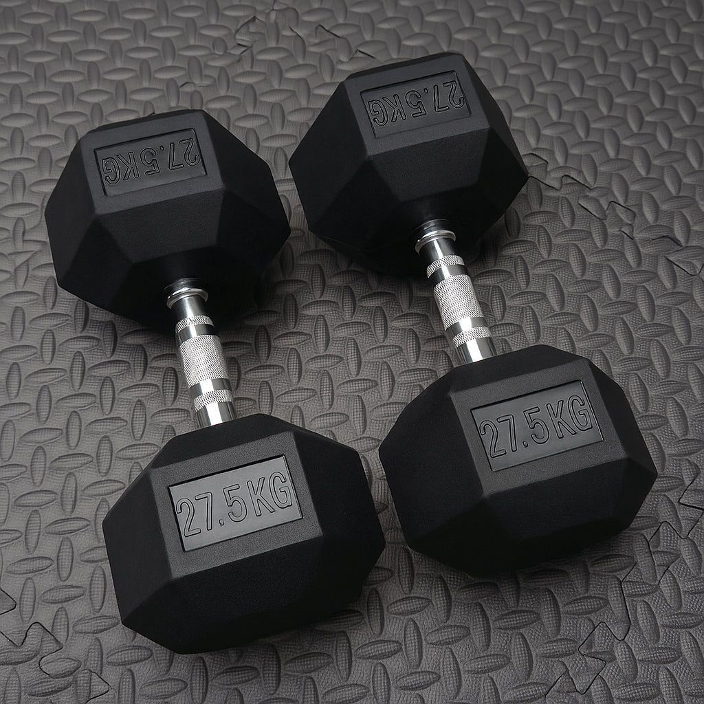 Premium Rubber Hex Dumbbell (Pairs)