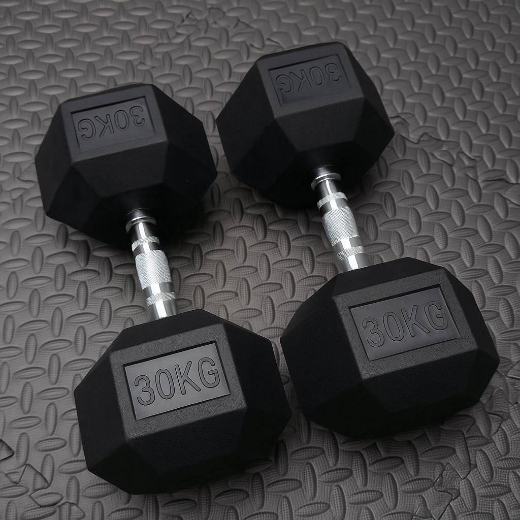 Premium Rubber Hex Dumbbell (Pairs)