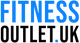 Logo of Fitness Outlet.UK with blue and black text on a white background
